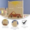 Flash Furniture Bright Beginnings Commercial Grade Natural Finish Wooden Double Sided Freestanding STEAM Wall Base with Peg Panels MK-ME19936-GG - alternate 5